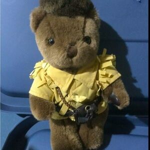 VINTAGE BMC Teddy Bear Plush 9" Davy Crockett/ Frontier Bear.